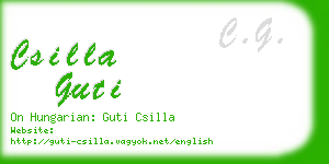 csilla guti business card